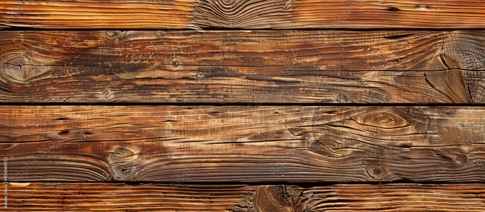 Poster Old wooden plank texture. Wooden background. with copy space image. Place for adding text or design