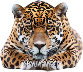 Obraz premium Jaguar in vector illustration isolated on white