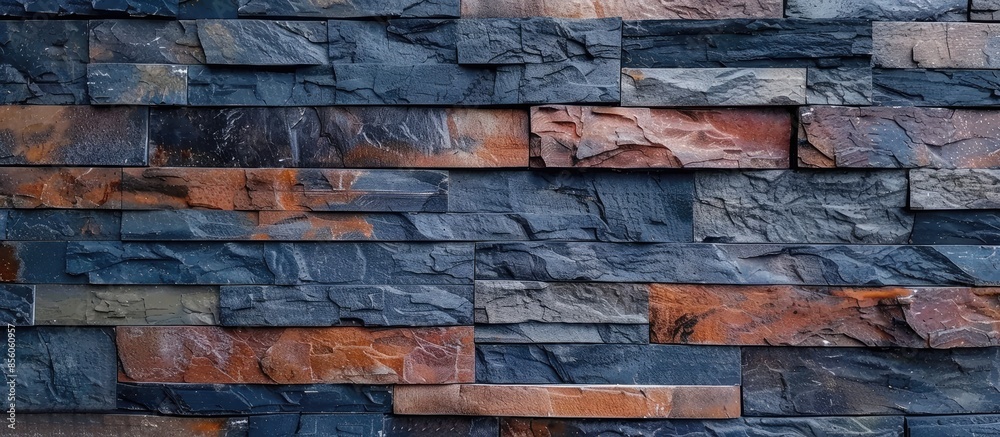 Aufkleber modern stone brick wall background. with copy space image. place for adding text or design