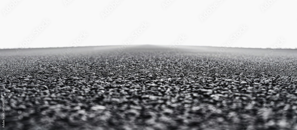 Poster asphalt road isolated on white background. copy space image. place for adding text or design