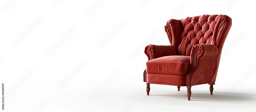 Aufkleber armchair isolated on white background. with copy space image. place for adding text or design