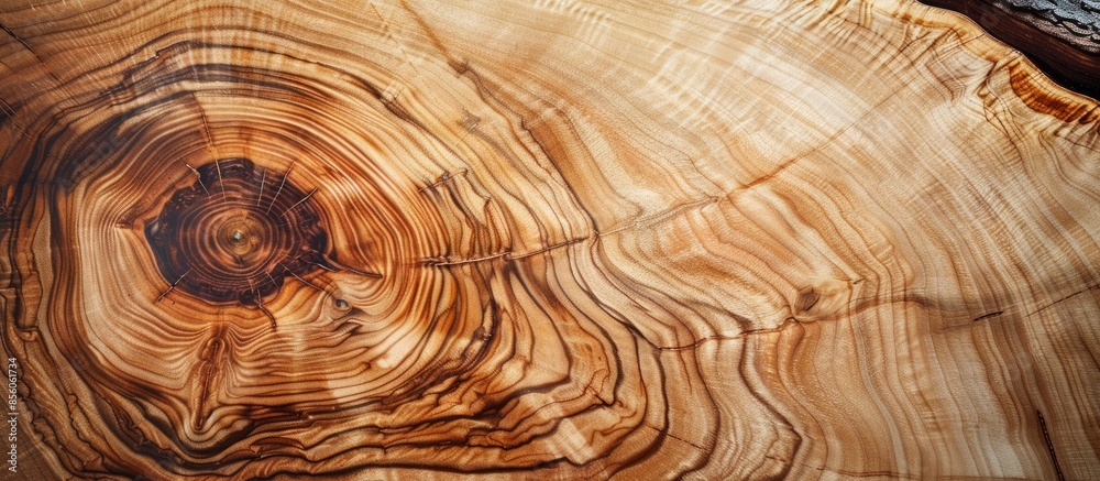 Poster Hardwood maple viewed from above. with copy space image. Place for adding text or design