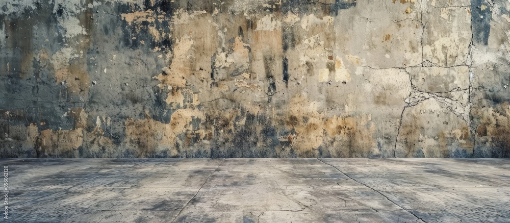 Aufkleber Grunge cement floor background and texture. with copy space image. Place for adding text or design