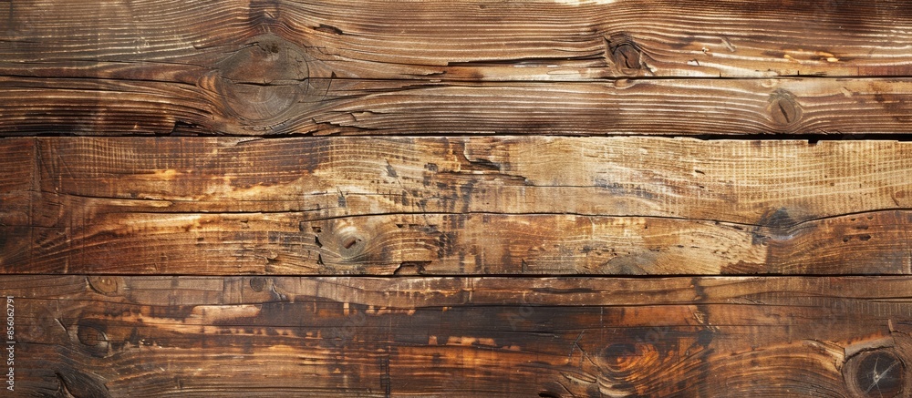Poster Old wooden plank texture. Wooden background. with copy space image. Place for adding text or design