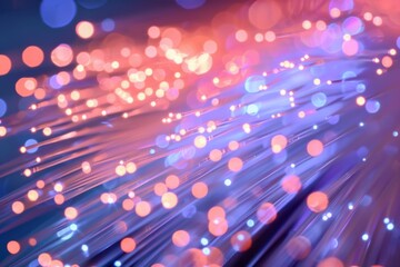 Abstract Fiber Optic Network Background
