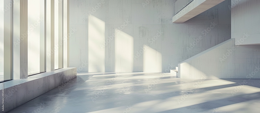 Poster Empty brand new house . with copy space image. Place for adding text or design