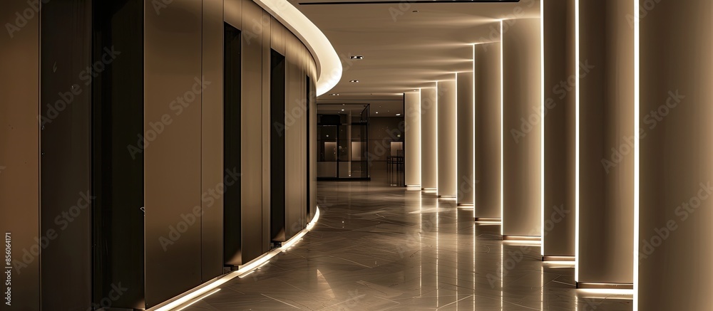 Poster interior, decorative lighting design. with copy space image. Place for adding text or design