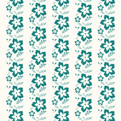 Seamless floral pattern repeating background elements trendy vector illustration