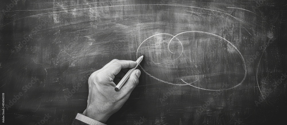 Poster Business Concept : Writing CORE VALUES on Blackboard. with copy space image. Place for adding text or design