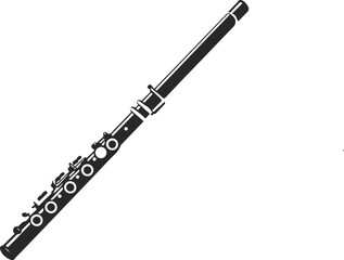 A flute music vector image