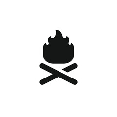 Bonfire icon vector. EPS 10 editable vector