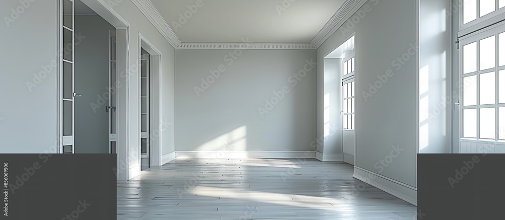 Fototapete empty brand new house . with copy space image. place for adding text or design