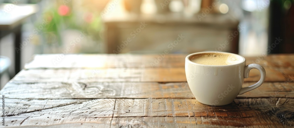 Aufkleber Wake up coffee in the morning. with copy space image. Place for adding text or design