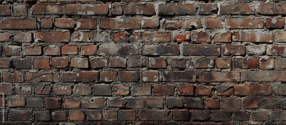 Poster brick wall. bricklaying. old wall. with copy space image. place for adding text or design