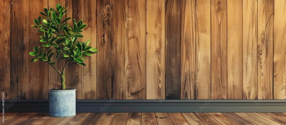 Poster office and home wood furniture background picture. copy space image. place for adding text or design