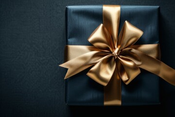 Gift Box with Luxurious Golden Bow