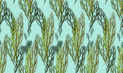 Textile fabric pattern. Seamless pattern. tree branch pattern