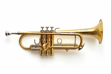 Obraz premium Golden Brass Trumpet Musical Instrument