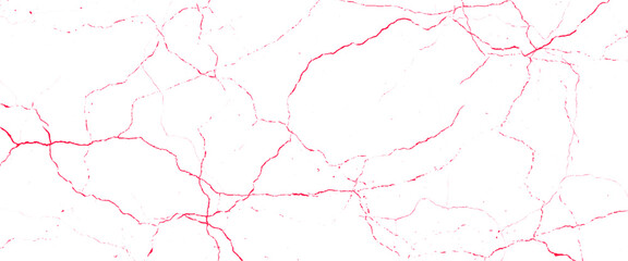 Vector marble pattern with red cracks Transparent texture.