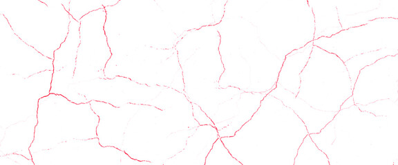 Vector marble pattern with red cracks Transparent texture.