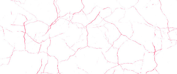 Vector red cracks texture with red marble texture Transparent background