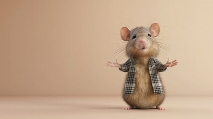 A Mouse in a Plaid Shirt Speaks Volumes