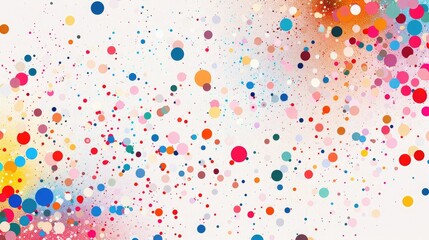 Spectrum Spatter. A Colorful Ink Splash Scene