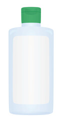 Plastic gel bottle. vector illustration