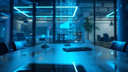 Fototapeta premium A modern defense for listening to information. Cybersecurity and fight against data leakage in modern structures.