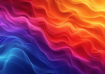 Fototapeta premium Vivid Abstract Spectrum Waves: Colorful, Fluid, and Dynamic Vector Background for Graphic Design Inspiration