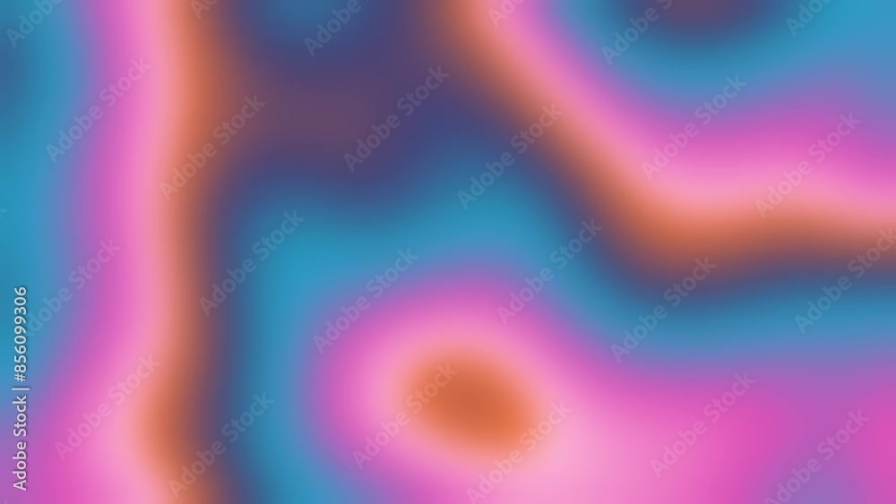 Poster Retro stripe smooth gradient color changing background, color wave