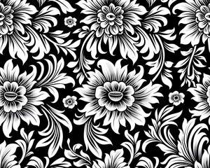 Fototapeta premium Seamless image of graphic patterns