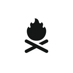 Bonfire icon vector. EPS 10 editable vector