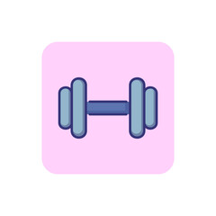 Dumbbell line icon. Fitness, gym, exercise. Sport equipment concept. Vector illustration can be used for topics like training, weight, strength