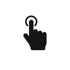 Click icon vector. EPS 10 editable vector