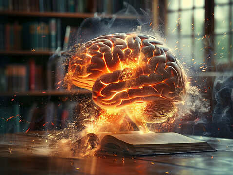 Exploding Brain: A Concept Art of Knowledge and Creativity