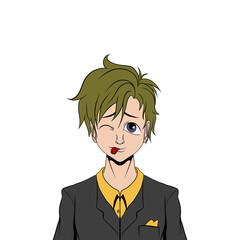 Avatar personnage homme manga