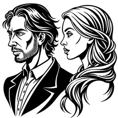 man-and-woman-profile-concept--an-illustration-of