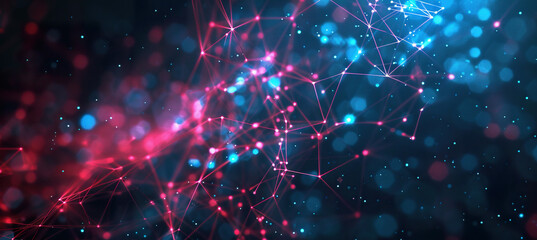 Obraz premium Technology tech computing background wallpaper backdrop. Electrical signals, abstract composition, connectivity
