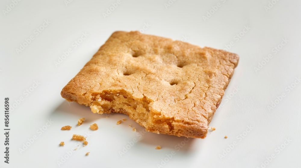 Poster a delicious cookie with a missing bite