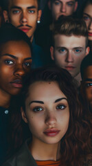 Obraz premium A group of people looking at the camera