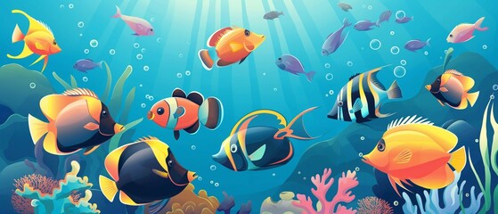 Fototapeta premium fish in the sea