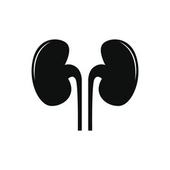 kidney icon vector design silhouette style