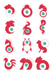 Chinese Zodiac with YinYang