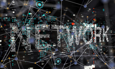 Software, web development, programming concept. Abstract Programming