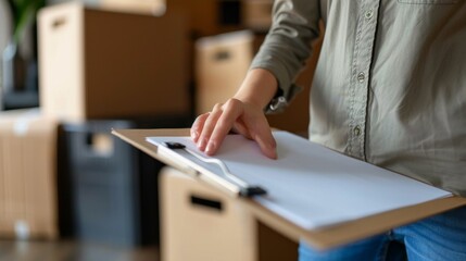 Organized Moving Checklist on Clipboard Close-Up - Essential Steps for a Smooth Relocation Process
