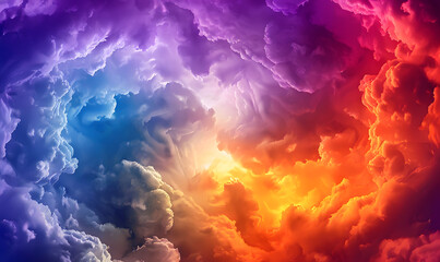 the vast sky and beautiful atmosphere