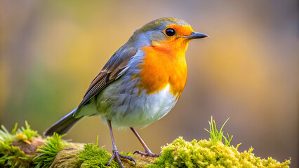 Robin bird (Erithacus rubecula)