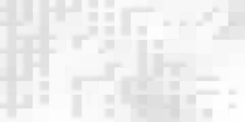 Geometric abstract white scaled cube boxes block background, seamless white or grey geometric business background, Abstract grey and white background with mosaic of white luxury pattern of squares.