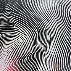 Obraz premium Fondo abstracto con detalle de multitud de lineas con formas sinuosas, en color negro sobre fondo blanco